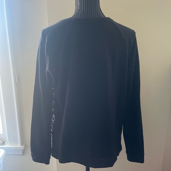 Forever 21 Black Leopard Print Sweatshirt Size Large - Picture 3 of 7